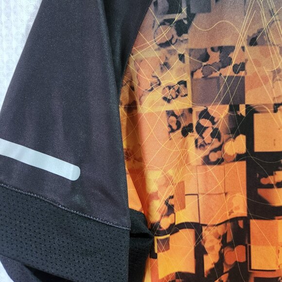 Avalanche Cycling Top Size XXL Black & Orange Breathable Reflective 1/2 Zip NWT - Picture 3 of 11